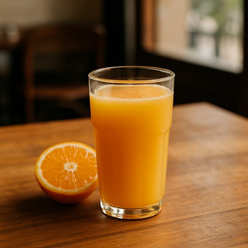 Jugo de naranja natural