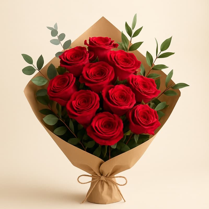 Docena de rosas rojas